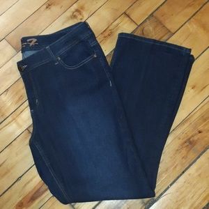 Seven7 Dark Wash Slim Bootcut jeans
